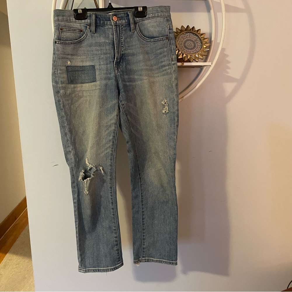 JCREW Vintage Crop Women's 28 Denim Distressed Jeans